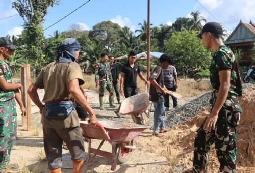 Rehabilitasi Masjid Program TMMD Ke-129: Kebahagiaan untuk Jamaah di Perbatasan