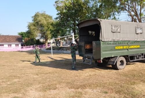 Persiapan Purna Tugas, Kodim 0812/Lamongan Siap Gelar Upacara Penutupan TMMD 129 di Pasarlegi