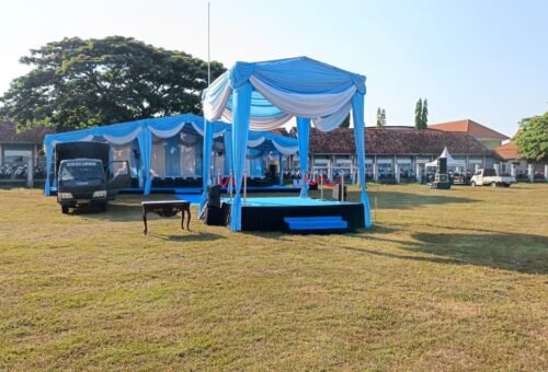 Lapangan Desa Pasarlegi Siap Menjadi Saksi Akhir TMMD 129 Kodim 0812/Lamongan