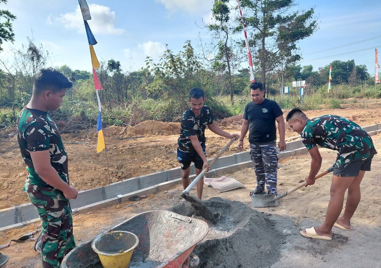 Pembangunan Infrastruktur di SDIT dan SMPIT An-Nahl melalui TMMD Ke-129