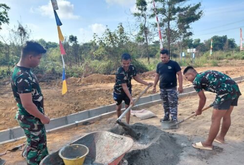 Pembangunan Infrastruktur di SDIT dan SMPIT An-Nahl melalui TMMD Ke-129