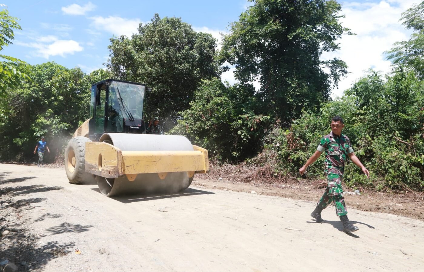 Pembangunan Jalan Pertanian TMMD 129 Mencapai 93 Persen