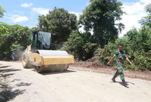 Pembangunan Jalan Pertanian TMMD 129 Mencapai 93 Persen