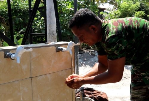 Air Bersih untuk Warga: Sumur Bor TMMD 129 Kodim 0413/Bangka Selesai Dibangun