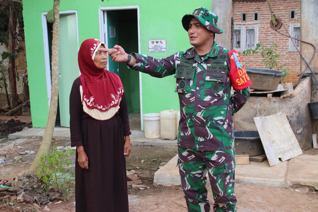 Evaluasi dan Kunjungan Dansatgas TMMD ke-129 di Desa Baru Raharja