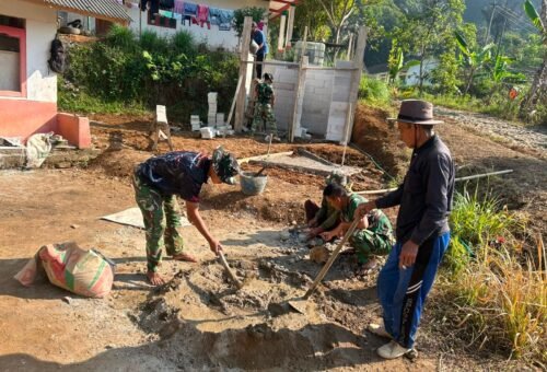 Fasilitas MCK Ke-3 TMMD Ke-129 Kodim 0608/Cianjur Dikebut, Kualitas Jadi Fokus Utama