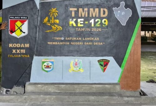 Monumen Baru di Kepulauan Umbele Hasil TMMD Ke-129