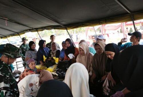 Pasar Murah Ramai Dikunjungi dalam Penutupan TMMD Ke-129 Kodim 1404/Pinrang
