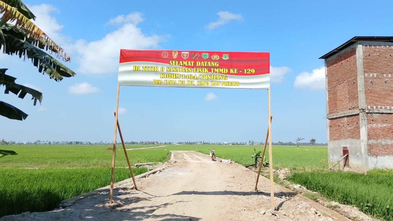 Penyelesaian TMMD Ke-129 Kodim 1404/Pinrang: Sinergi Masyarakat dan TNI