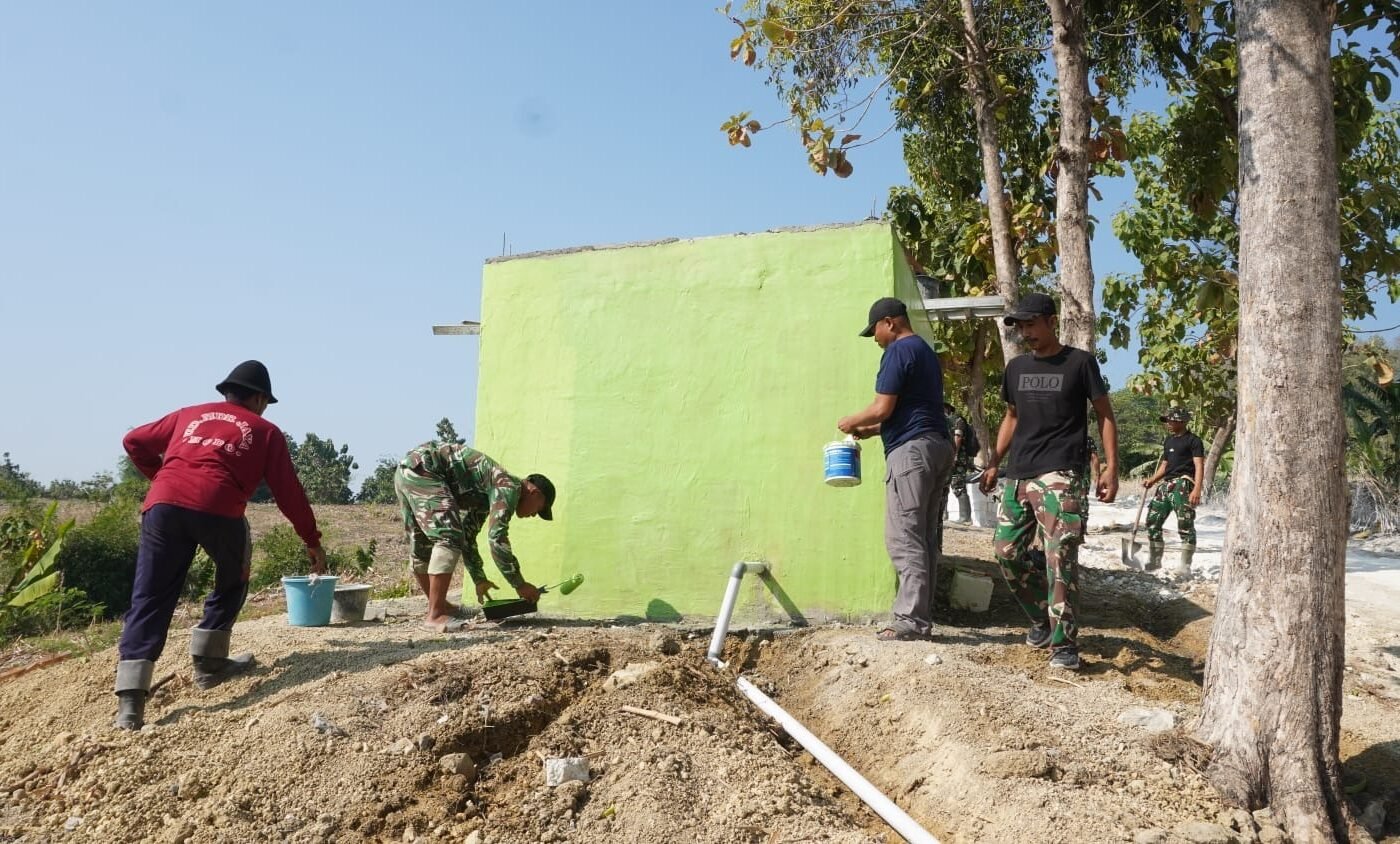 Warna Hijau Muda Tandon Air Dusun Bakon, Sebuah Inovasi yang Menyegarkan