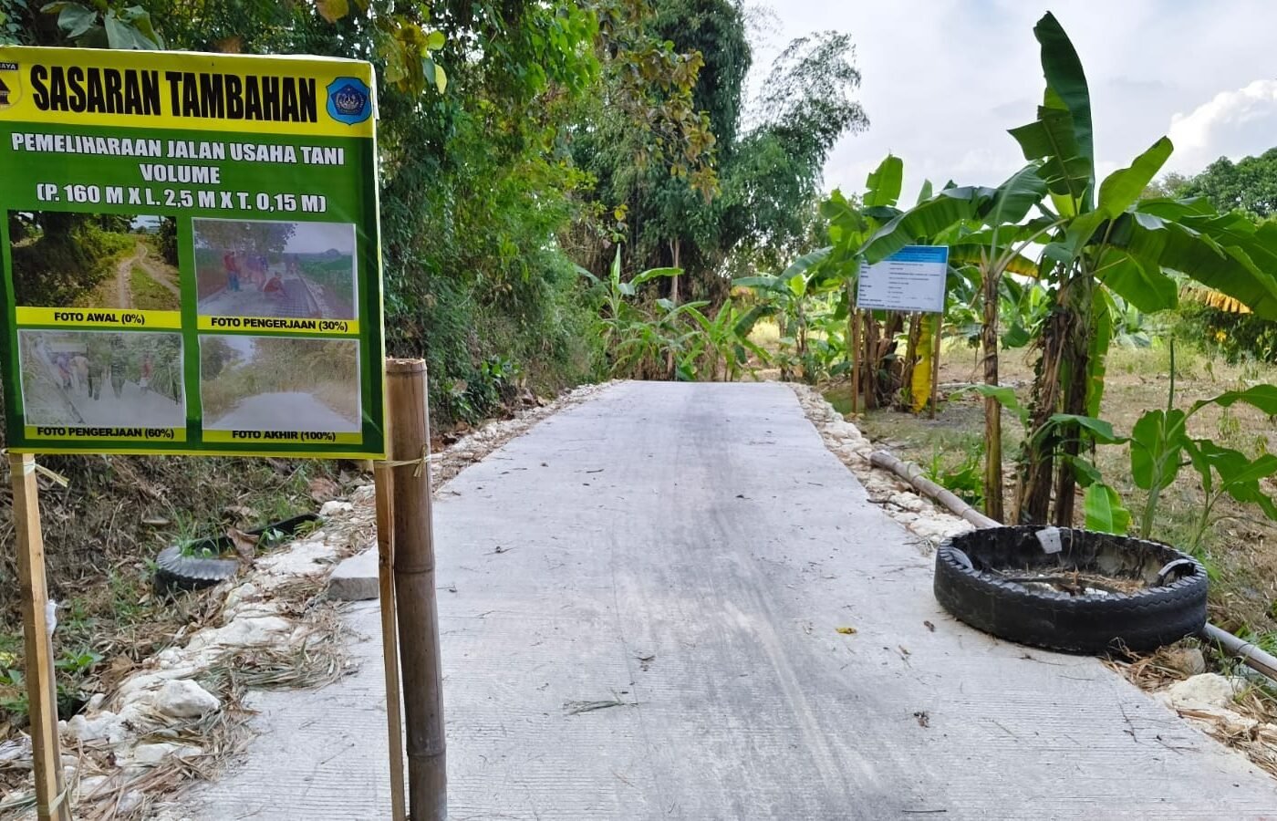 Meningkatkan Ekonomi Pedesaan, Satgas TMMD 129 Kodim 0812/Lamongan Perbaiki Jalan Tani di Tlemang