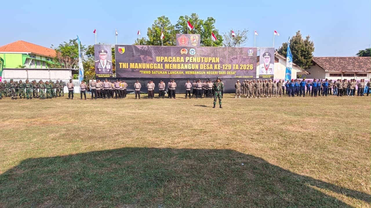 Pembangunan Desa Sukses, Kolonel Arm Beny Hendra Suwardi Tutup TMMD 129 Kodim 0812/Lamongan