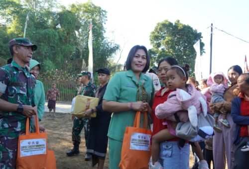 Bantuan Sembako dan Nutrisi Diberikan dalam Penutupan Kegiatan TMMD Ke-129 di Bangli