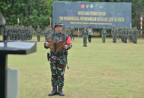 Penyelesaian TMMD Ke-129: TNI Serahkan Bantuan dan Hasil Pembangunan untuk Masyarakat