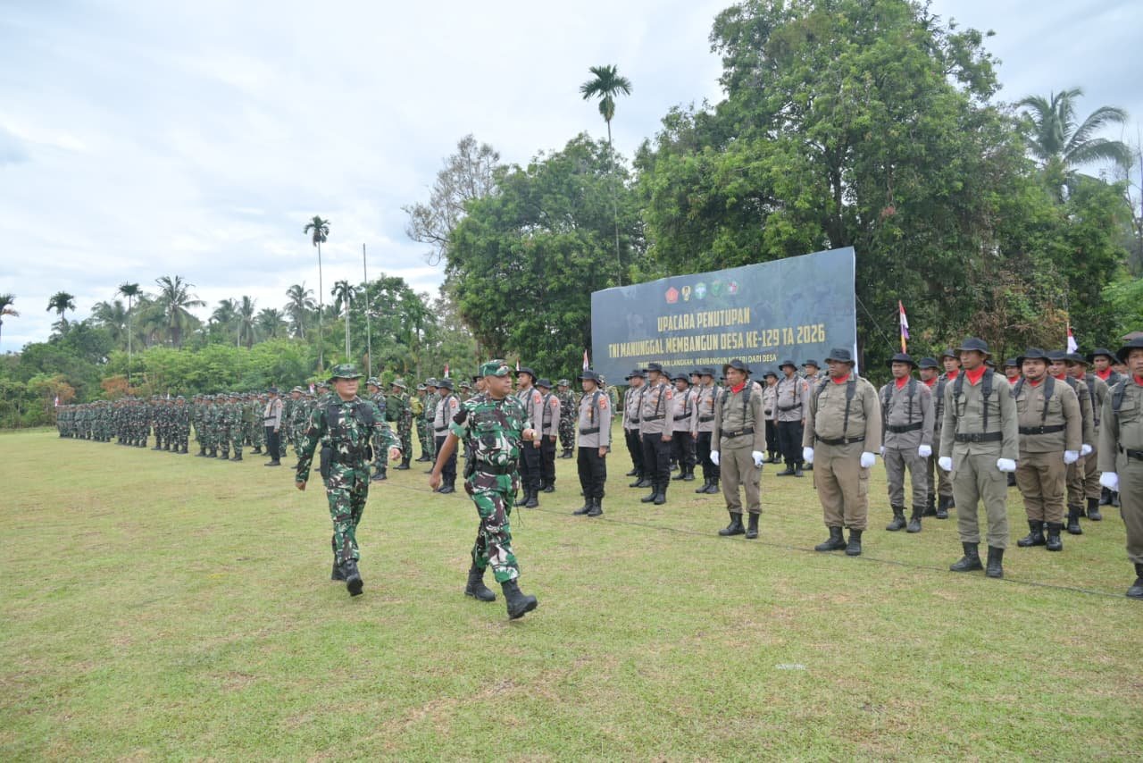 Penutupan TMMD ke-129 Kodim 0102/Pidie: Kemandirian Ekonomi Sebagai Fondasi Pembangunan Desa