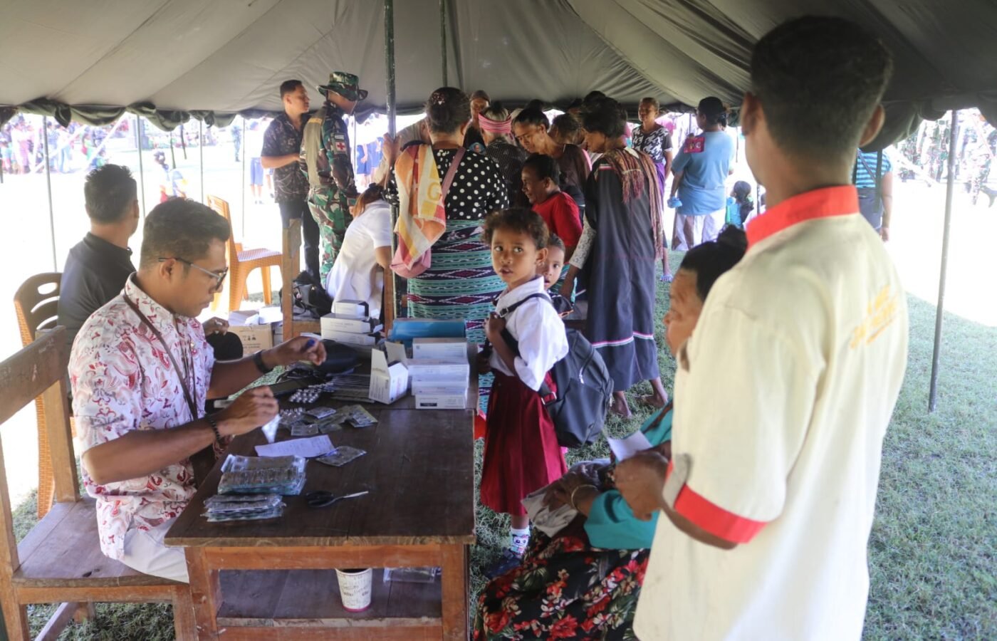 Akhir Program TMMD Kodim 1605/Belu: Pelayanan Kesehatan Gratis bagi Masyarakat Perbatasan