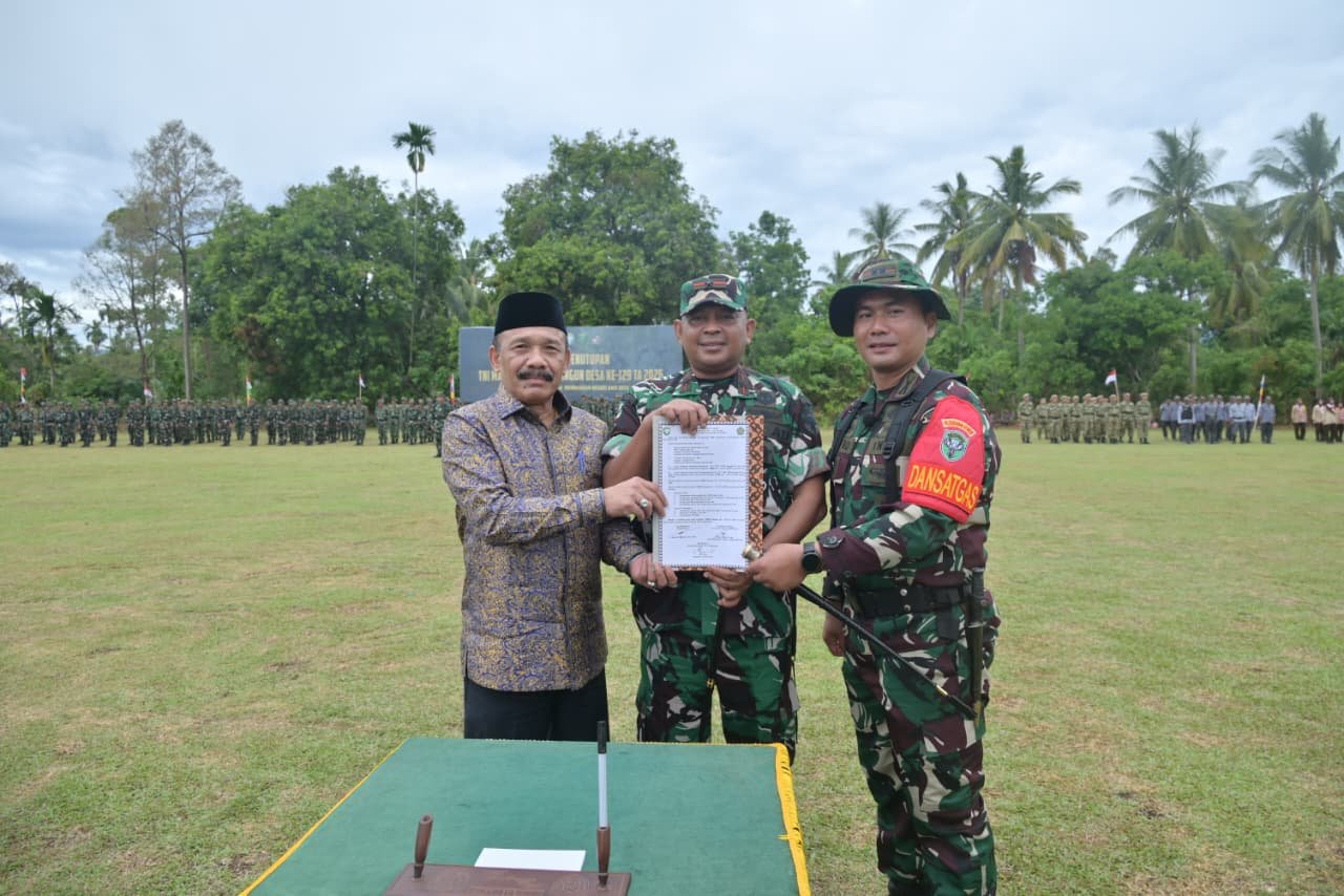 Serah Terima Hasil TMMD ke-129: Kodim 0102/Pidie dan Bupati Sepakat Jaga Hasil Pembangunan