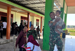 Keceriaan Anak Warnai Kegiatan TMMD 129 di Desa Kesongo