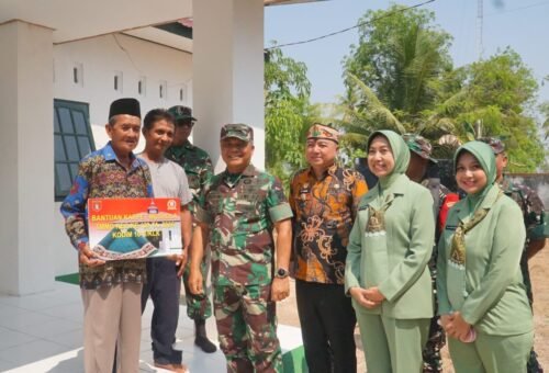 Rehabilitasi Mushola di Kapuas Selesai, Kasdam XXII/TB Tunjukkan Kepedulian TNI