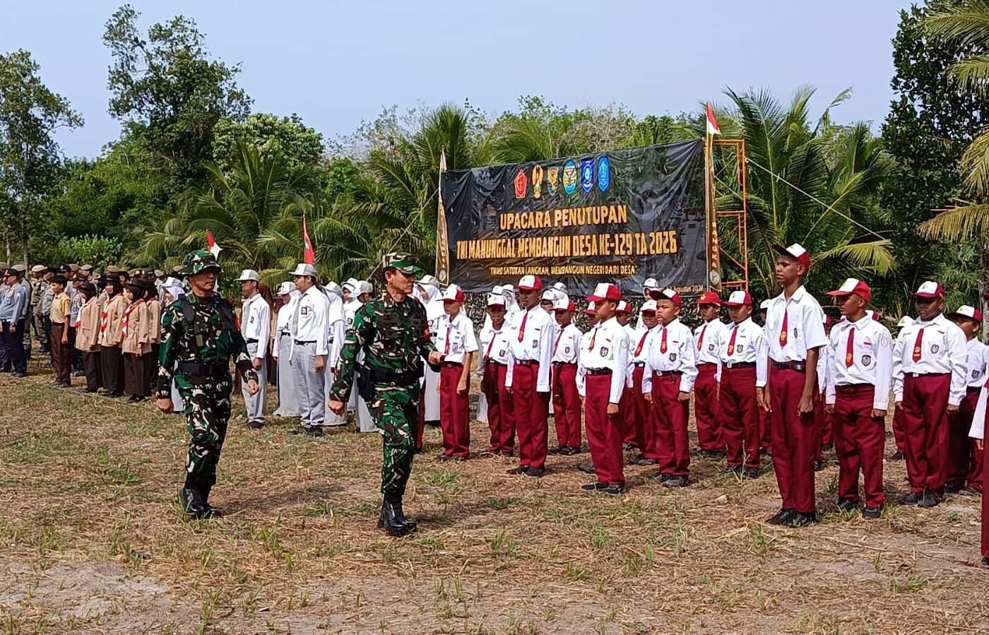 Penutupan TMMD ke-129: Membangun Kemanunggalan TNI dengan Masyarakat di Desa Deniang