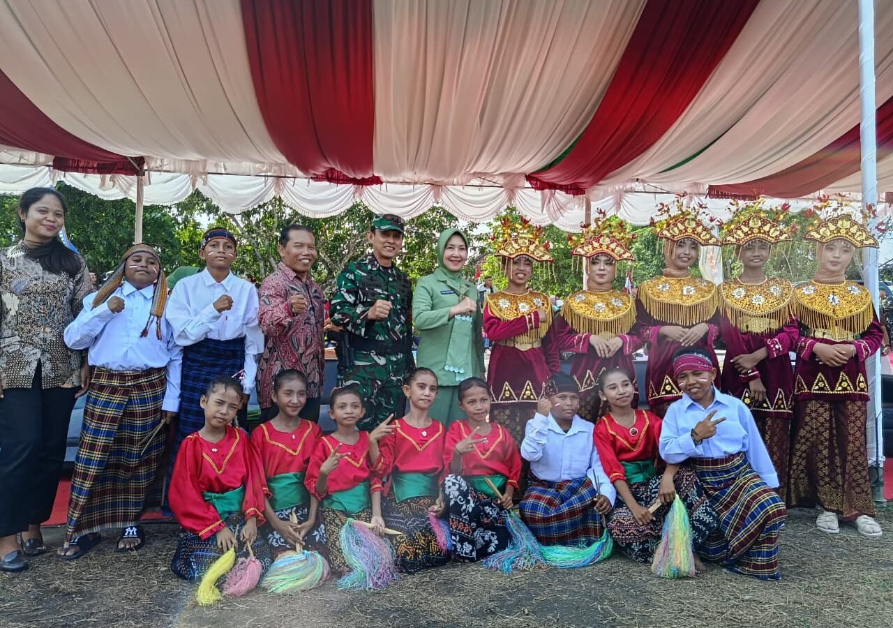 Penutupan TMMD ke-129 oleh Pangdam II/Sriwijaya di Desa Deniang