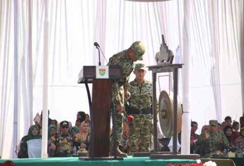 Pangdam XXI/Radin Inten Resmikan Penutupan TMMD ke-129 di Lampung Utara