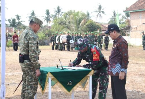 Acara Penutupan TMMD ke-129 Kodim 0412/LU, Laporan Program dan Penandatanganan Naskah Bersama Bupati Lampung Utara