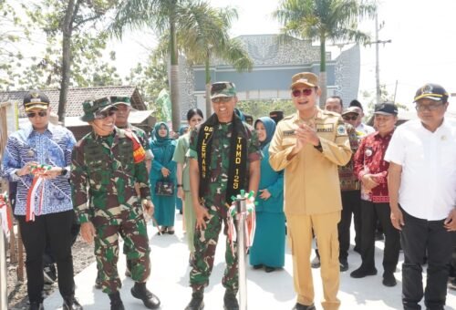Peresmian Jalan Rabat Beton TMMD 129: Angkat Harapan Warga Tlemang