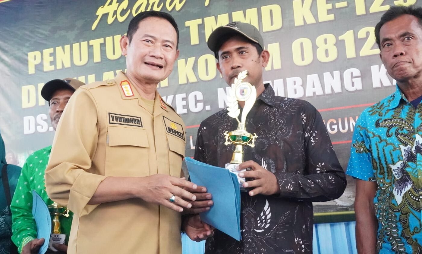 Dukungan Penuh Bupati Lamongan untuk Olahraga Desa dalam Turnamen Voli TMMD 129