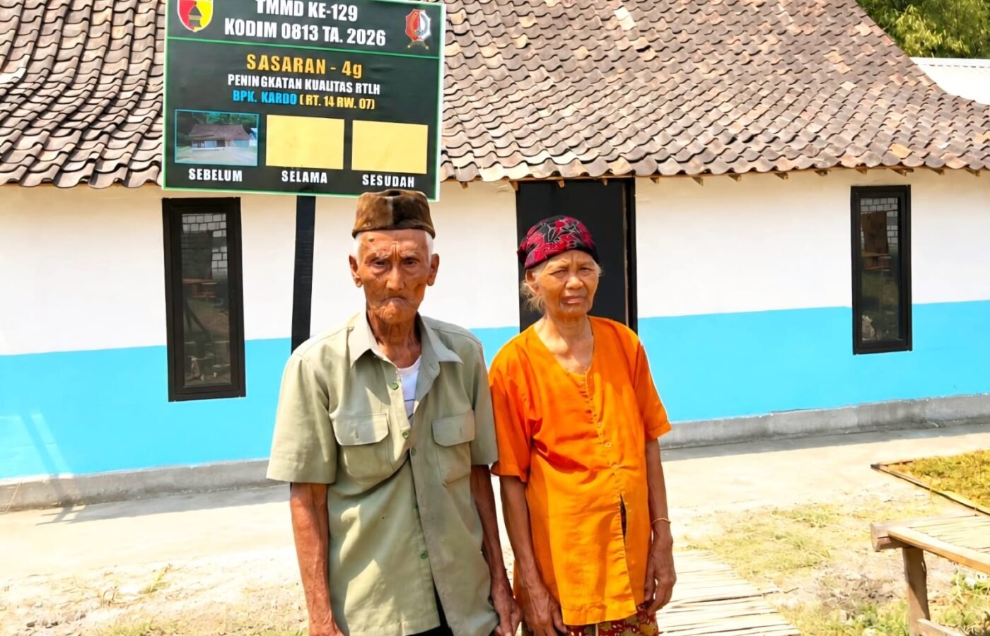 Transformasi Hunian Mbah Kardo Berkat TMMD 129 di Bojonegoro