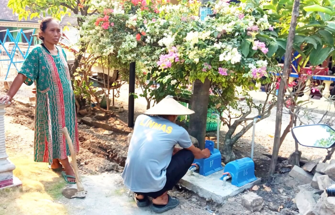 Warga Bekatul Nikmati Air Bersih Hasil Program TMMD 129