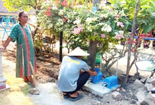 Warga Bekatul Nikmati Air Bersih Hasil Program TMMD 129
