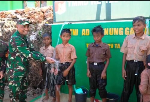 Pangdam XXIII/Palaka Wira Evaluasi Program Manunggal Air Bersih Pada Penutupan TMMD Ke-129