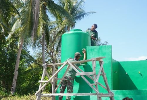 Progres Pembangunan Menara Air di Desa Umbele Lama Terus Meningkat