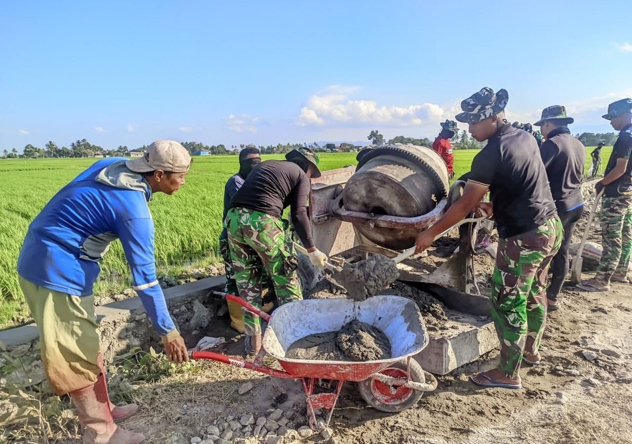 Semangat Tak Pernah Padam di Hari Ke-17 TMMD Ke-129 Kodim 1404/Pinrang