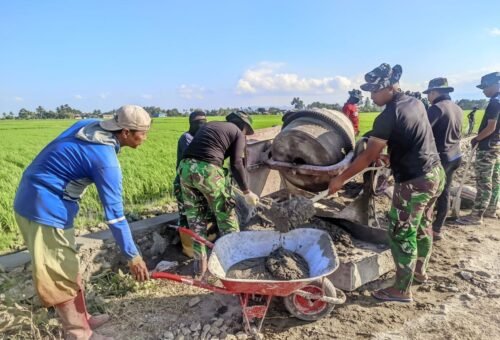 Semangat Tak Pernah Padam di Hari Ke-17 TMMD Ke-129 Kodim 1404/Pinrang