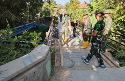 Pembangunan Jembatan di Dusun Mundu Dukung Akses Masyarakat oleh Satgas TMMD 129