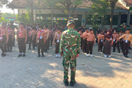 Pelatihan PBB untuk Karakter Anak, Satgas TMMD 129 Bojonegoro Fokus di SD Kesongo