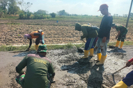 Pembangunan Jalan Cor di Dusun Mundu, Tanda Kemajuan TMMD 129 Bojonegoro