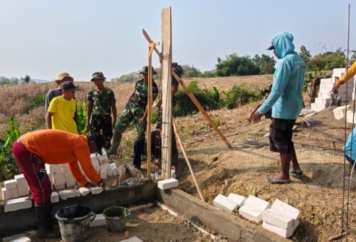 TMMD 129 Hari Kesepuluh: Tandon Air Bersih di Dusun Bakon Meningkat Pesat