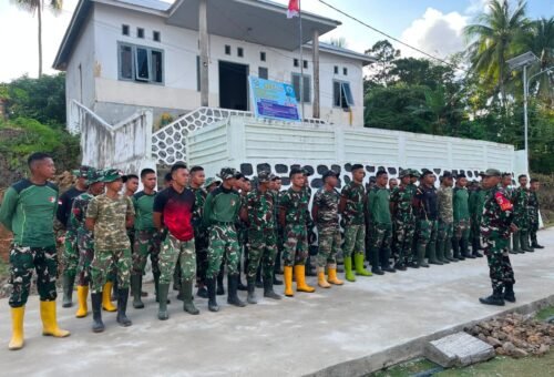 Kesiapan Personel TMMD Diperiksa Melalui Apel Pagi