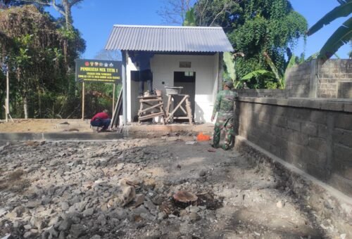 Pembangunan MCK TMMD Ke-129 di Bangli Capai 80% Berkat Kerjasama TNI dan Warga