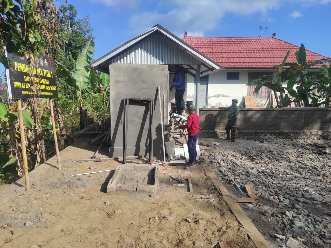 Keberhasilan Pembangunan MCK TMMD Ke-129 Berkat Dukungan Warga