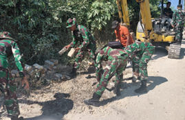 Pengerjaan Jalan di Dusun Mundu: Satgas TMMD 129 Mulai Kerja