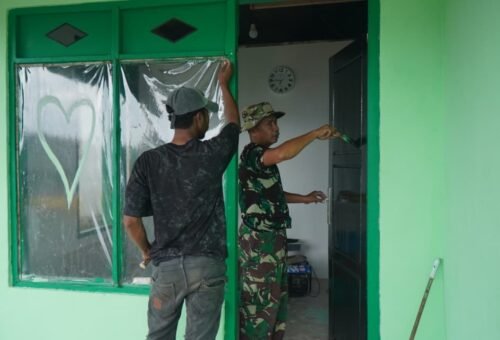 Pekerjaan Renovasi RTLH Bapak Hardi di Desa Pulau Dua Hampir Selesai