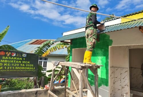 Pembangunan Fasilitas MCK di Masjid Quba Desa Umbele Berlanjut ke Tahap Finishing