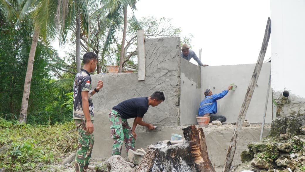 Progres Pekerjaan Air Bersih di Masjid Desa Umbele Lama Sangat Memuaskan