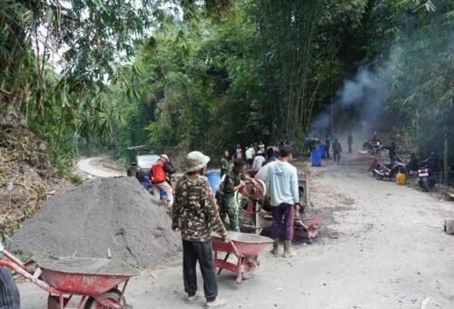 Pembangunan Jalan Beton Mempercepat Akses Masyarakat Jelang Penutupan TMMD Ke-129