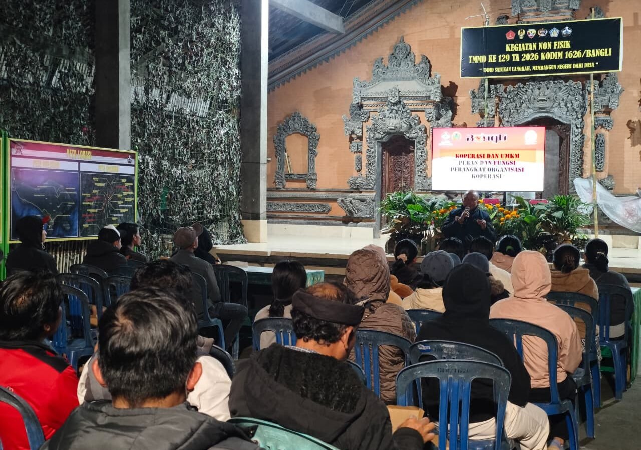 Peningkatan Keterampilan Warga Melalui Penyuluhan Koperasi dan UKM di TMMD Ke-129 Bangli