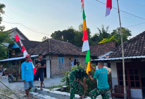 Kedekatan TNI dan Warga Terwujud Saat HUT RI di Desa Tlemang